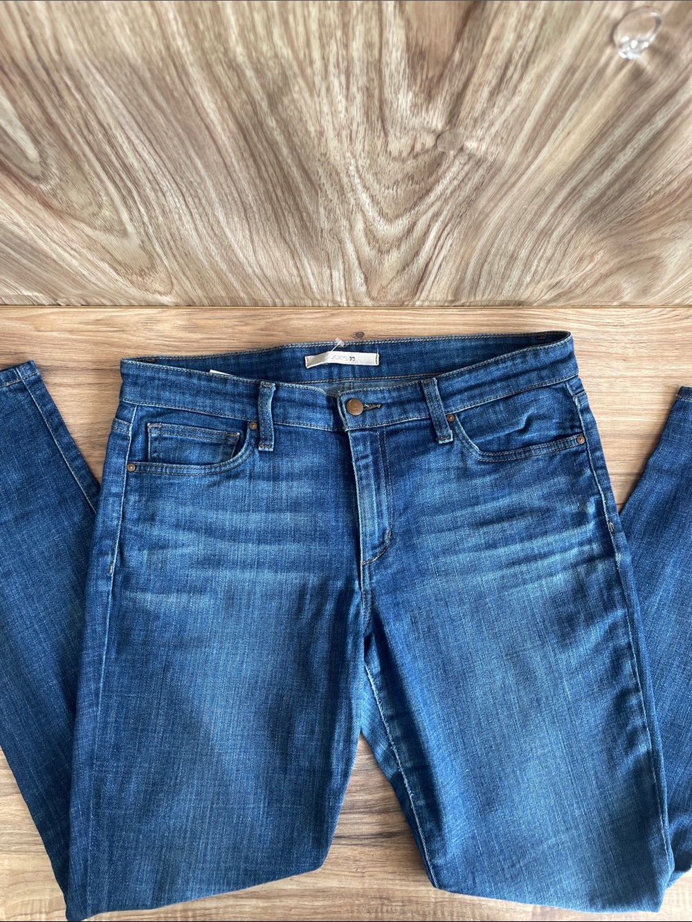 Pre-owned Joe's Jeans Women's Skinny Jeans - Medium Blue Wash W32 petite skinny